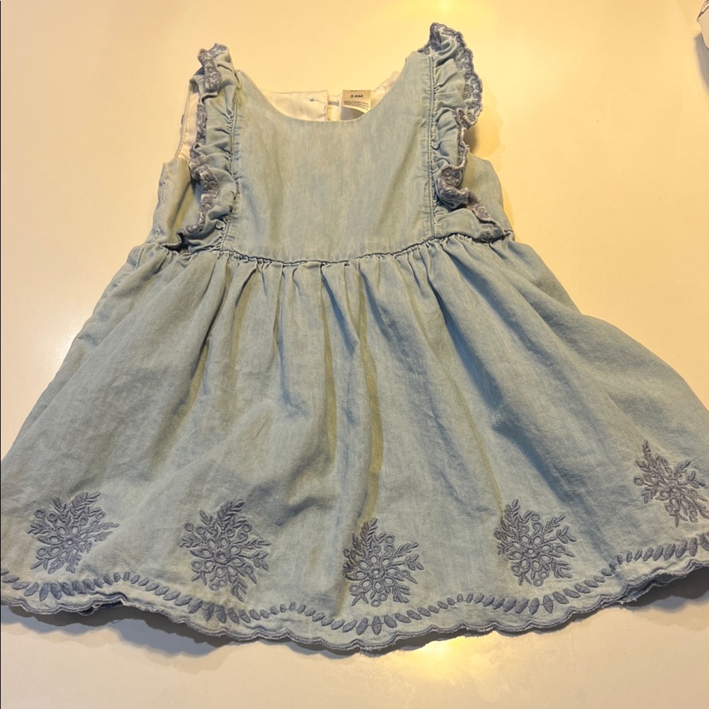 OshKosh B'gosh Blue Dress with Ruffle Detail